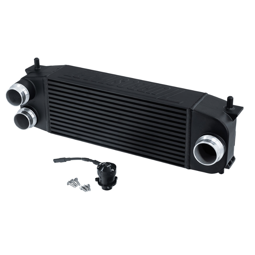 Ranger/Bronco Intercooler + Blow Off Valve Kit, Black Dual Port