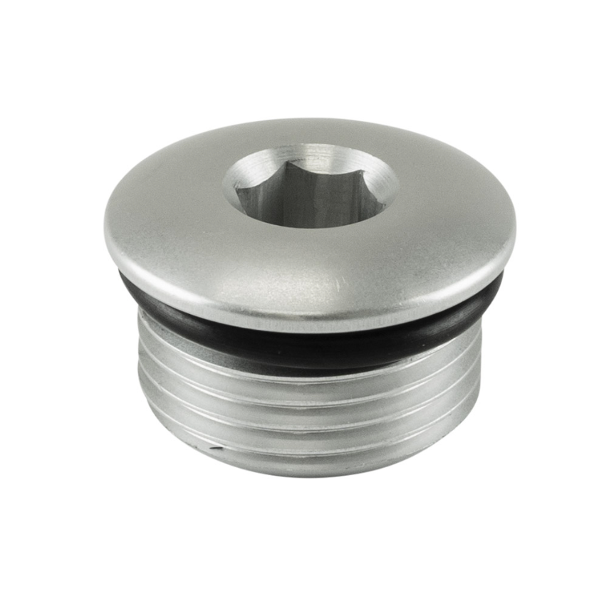 Fitting -12 AN ORB Blank - Silver