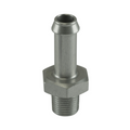 Fitting 6mm / 1/4" Hose End to 1/8 NPT Male Straight - Silver